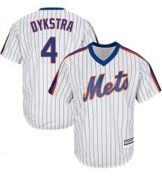 Youth Majestic New York Mets #4 Lenny Dykstra Replica White Alternate Cool Base MLB Jersey
