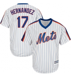 Youth Majestic New York Mets #17 Keith Hernandez Authentic White Alternate Cool Base MLB Jersey