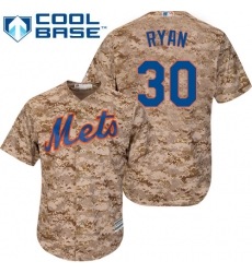 Men's Majestic New York Mets #30 Nolan Ryan Authentic Camo Alternate Cool Base MLB Jersey