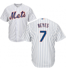 Youth Majestic New York Mets #7 Jose Reyes Authentic White Home Cool Base MLB Jersey