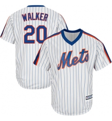 Youth Majestic New York Mets #20 Neil Walker Authentic White Alternate Cool Base MLB Jersey