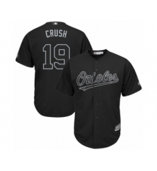 Men's Baltimore Orioles #19 Chris Davis Crush  Authentic Black 2019 Players Weekend Baseball Jersey