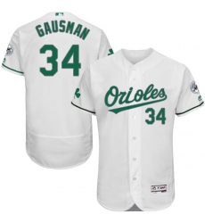 Men's Majestic Baltimore Orioles #34 Kevin Gausman White Celtic Flexbase Authentic Collection MLB Jersey