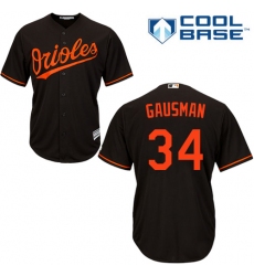 Youth Majestic Baltimore Orioles #34 Kevin Gausman Authentic Black Alternate Cool Base MLB Jersey