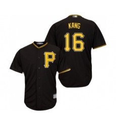 Men's Pittsburgh Pirates #16 Jung-ho Kang Replica Black Alternate Cool Base Baseball Jersey
