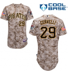 Youth Majestic Pittsburgh Pirates #29 Francisco Cervelli Replica Camo Alternate Cool Base MLB Jersey
