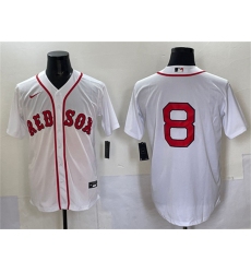 Men's Boston Red Sox #8 Carl Yastrzemski White Cool Base Stitched Baseball Jersey