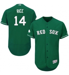 Men's Majestic Boston Red Sox #14 Jim Rice Green Celtic Flexbase Authentic Collection MLB Jersey