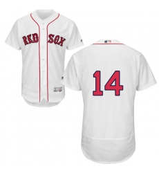 Men's Majestic Boston Red Sox #14 Jim Rice White Home Flex Base Authentic Collection MLB Jersey