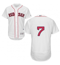 Men's Majestic Boston Red Sox #7 Christian Vazquez White Home Flex Base Authentic Collection MLB Jersey