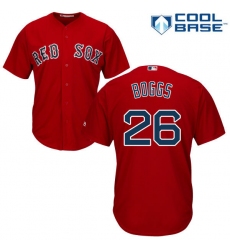Youth Majestic Boston Red Sox #26 Wade Boggs Replica Red Alternate Home Cool Base MLB Jersey