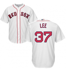 Youth Majestic Boston Red Sox #37 Bill Lee Authentic White Home Cool Base MLB Jersey