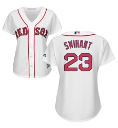 Women's Majestic Boston Red Sox #23 Blake Swihart Authentic White Home MLB Jersey