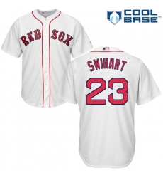 Youth Majestic Boston Red Sox #23 Blake Swihart Replica White Home Cool Base MLB Jersey