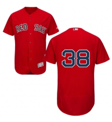 Men's Majestic Boston Red Sox #38 Rusney Castillo Red Alternate Flex Base Authentic Collection MLB Jersey