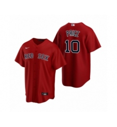 Youth Boston Red Sox #10 David Price Nike Red Replica Alternate Jersey
