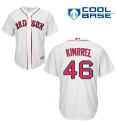 Men's Majestic Boston Red Sox #46 Craig Kimbrel Replica White Home Cool Base MLB Jersey