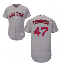 Men's Majestic Boston Red Sox #47 Tyler Thornburg Grey Flexbase Authentic Collection MLB Jersey