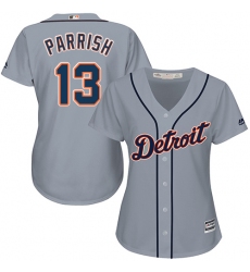 Women's Majestic Detroit Tigers #13 Lance Parrish Authentic Grey Road Cool Base MLB Jersey
