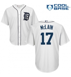Youth Majestic Detroit Tigers #17 Denny McLain Authentic White Home Cool Base MLB Jersey