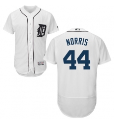 Men's Majestic Detroit Tigers #44 Daniel Norris White Home Flex Base Authentic Collection MLB Jersey