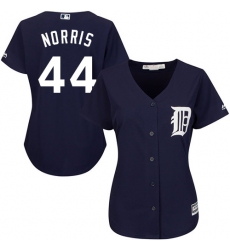 Women's Majestic Detroit Tigers #44 Daniel Norris Replica Navy Blue Alternate Cool Base MLB Jersey
