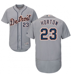 Men's Majestic Detroit Tigers #23 Willie Horton Grey Road Flex Base Authentic Collection MLB Jersey