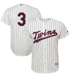 Youth Majestic Minnesota Twins #3 Harmon Killebrew Authentic Cream Alternate Cool Base MLB Jersey