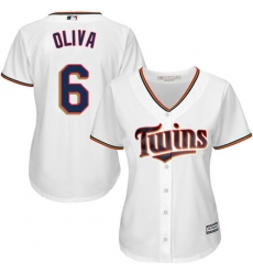 Women's Majestic Minnesota Twins #6 Tony Oliva Authentic White Home Cool Base MLB Jersey