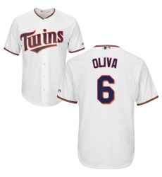 Youth Majestic Minnesota Twins #6 Tony Oliva Authentic White Home Cool Base MLB Jersey