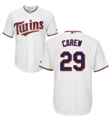 Youth Majestic Minnesota Twins #29 Rod Carew Replica White Home Cool Base MLB Jersey