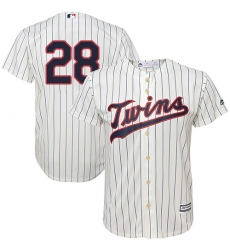 Men's Majestic Minnesota Twins #28 Bert Blyleven Replica Cream Alternate Cool Base MLB Jersey