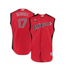 Men's Minnesota Twins #17 Jose Berrios Authentic Red American League 2019 Baseball All-Star Jersey
