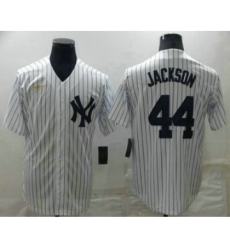 Men's New York Yankees #44 Reggie Jackson White Throwback Stitched MLB Cool Base Nike Jersey