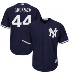 Youth Majestic New York Yankees #44 Reggie Jackson Replica Navy Blue Alternate MLB Jersey