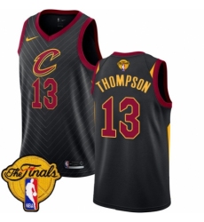 Youth Nike Cleveland Cavaliers #13 Tristan Thompson Authentic Black 2018 NBA Finals Bound NBA Jersey Statement Edition