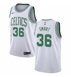 Women's Nike Boston Celtics #36 Marcus Smart Swingman White NBA Jersey - Association Edition