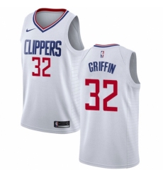 Men's Nike Los Angeles Clippers #32 Blake Griffin Authentic White NBA Jersey - Association Edition