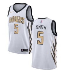 Women's Nike Atlanta Hawks #5 Josh Smith Swingman White NBA Jersey - City Edition