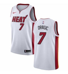 Men's Nike Miami Heat #7 Goran Dragic Authentic NBA Jersey - Association Edition