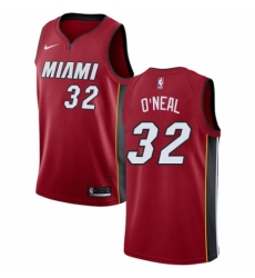 Youth Nike Miami Heat #32 Shaquille O'Neal Swingman Red NBA Jersey Statement Edition