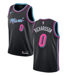 Women's Nike Miami Heat #0 Josh Richardson Swingman Black NBA Jersey - City Edition