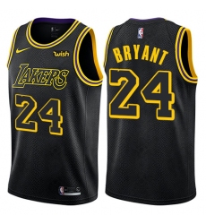 Women's Nike Los Angeles Lakers #24 Kobe Bryant Swingman Black NBA Jersey - City Edition