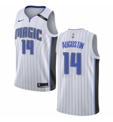Men's Nike Orlando Magic #14 D.J. Augustin Authentic NBA Jersey - Association Edition