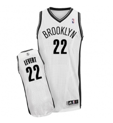 Men's Adidas Brooklyn Nets #22 Caris LeVert Authentic White Home NBA Jersey
