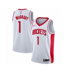Women's Houston Rockets #1 Tracy McGrady Swingman White Finished Basketball Jersey - Association Edition