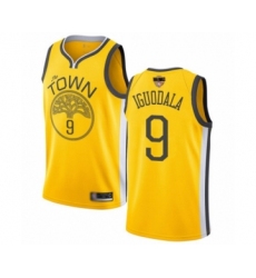 Women's Golden State Warriors #9 Andre Iguodala Yellow Swingman 2019 Basketball Finals Bound Jersey - Earned Edition