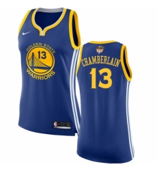 Women's Nike Golden State Warriors #13 Wilt Chamberlain Swingman Royal Blue Road 2018 NBA Finals Bound NBA Jersey - Icon Edition
