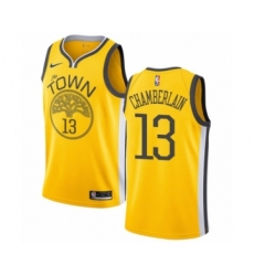 Youth Nike Golden State Warriors #13 Wilt Chamberlain Yellow Swingman Jersey - Earned Edition