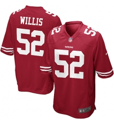 Men's Nike San Francisco 49ers #52 Patrick Willis Game Red Team Color NFL Jersey